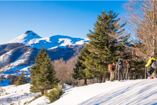 Randonnée Grande Évasion en Raquettes à Neige (Laveissière, Cantal - 15)