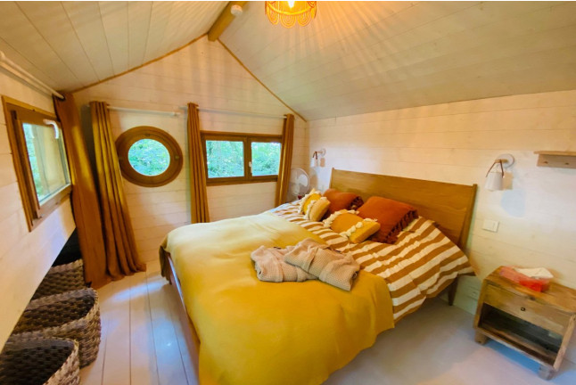 Séjour de 2 nuits en Lodge Merlin avec Bain Nordique Privatif au Jardin Zen du Quistillic (Guerlédan, Côtes-d'Armor - 22)