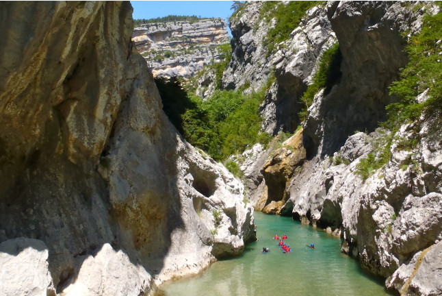 Balade Aqua Trekking dans les Gorges du Verdon (Castellane, Alpes-de-Haute-Provence - 04)