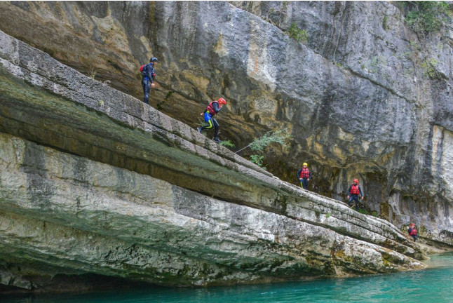 Randonnée Aquatique dans les Gorges du Verdon - Parcours “Le Pont du Tusset” (Castellane, Alpes-de-Haute-Provence - 04)