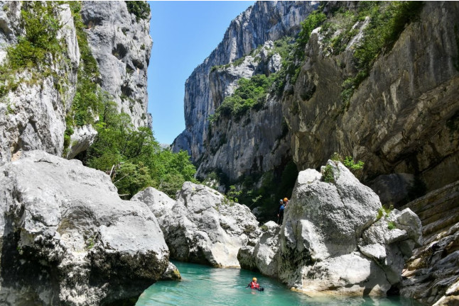 Randonnée Aquatique dans les Gorges du Verdon - Parcours “Le Pont du Tusset” (Castellane, Alpes-de-Haute-Provence - 04)
