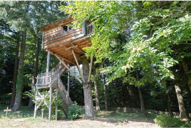 Séjour Insolite : Nuit en Cabane “HÉRISSON” ou “MARMOTTE” avec Petit-déjeuner et Spa (Belsentes, Ardèche - 07)