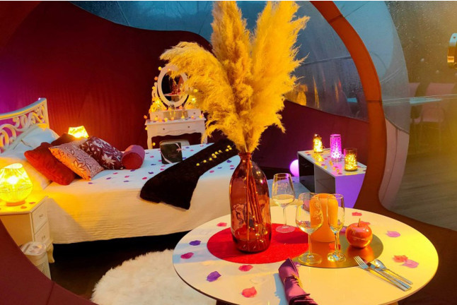Séjour Insolite dans une Bulle avec Jacuzzi et Hammam Privatif à La Féérie des Anges (Illoud, Haute-Marne - 52)