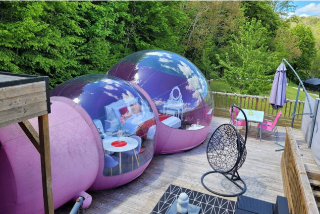 Séjour Insolite dans une Bulle avec Jacuzzi et Hammam Privatif à La Féérie des Anges (Illoud, Haute-Marne - 52)