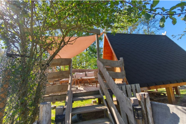 Séjour Insolite : Nuit en Cabane Indiana avec Petit-déjeuner et Accès Spa Privatif au Souffle du Saule (Buhl-Lorraine, Moselle - 57)