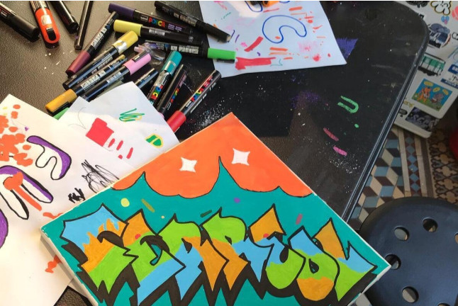 Atelier Street-Art sur Toile avec Graffiti Paris (Paris - 75)