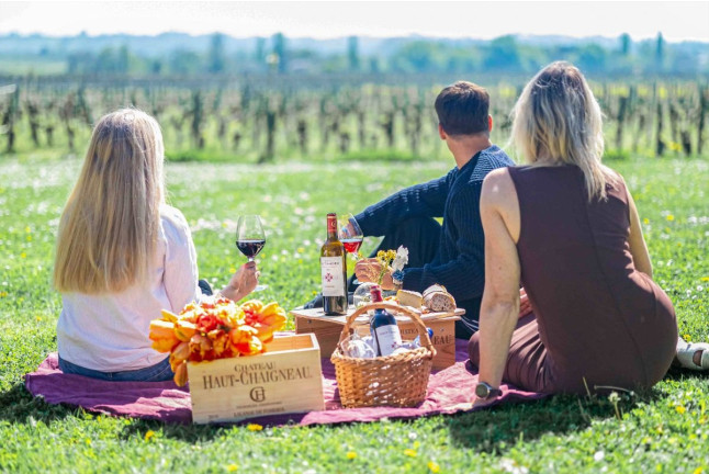 Visite avec Dégustation de 3 Vins et Pique-nique en Duo aux Vignobles Chatonnet (Néac, Gironde - 33)