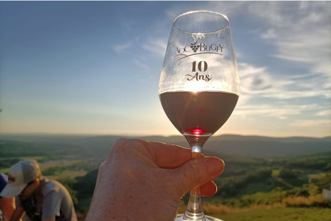 Soirée Randonnée au Coucher du Soleil avec Dégustation de Jus de Raisin pour deux (Saint-Alban, Ain - 01) 