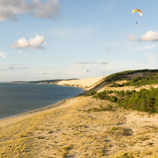 Vol en Parapente Premium et Initiation au Pilotage avec Photo et Vidéo (Dune du Pilat, Gironde - 33)