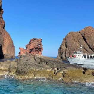 Excursion maritime : Balade en Bateau aux Calanques de Piana avec Baignade à Capo Rosso (Sagone/Cargèse, Corse-du-Sud -20)