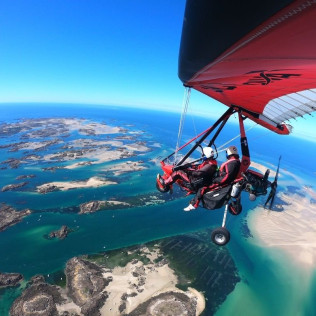 Baptême de l’Air en ULM - L'Archipel vu du Ciel (Bréville-sur-Mer, La Manche - 50)