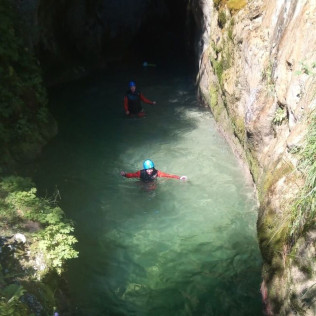 Canyoning avec Photos dans le Canyon du Pont du Diable (Lescheraines, Savoie - 73)