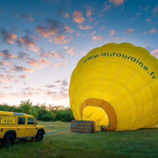 Vol en Montgolfière au dessus de la Sarthe (Tours, Indre-et-Loire - 37)