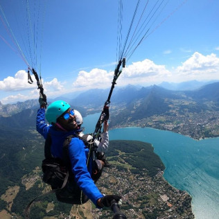 Baptême de l’Air en Parapente sur le Lac d’Annecy (Doussard, Haute-Savoie- 74)