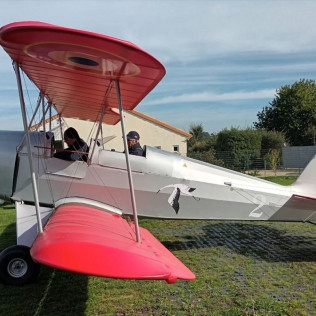 Initiation au Pilotage d’ULM Biplan Rétro (Saint-Secondin, Vienne- 86) 
