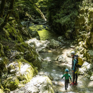 Randonnée Aquatique avec Photos dans Le Nant de Glapigny (Lescheraines, Savoie - 73)
