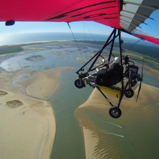 Le Grand Vol en ULM : presqu'île d'Arvert, grande côte, la Seudre et Bonne Anse (Saint-Sulpice-de-Royan, Charente-Maritime- 17)