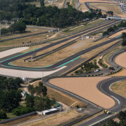 Survol du Mans et du Circuit des 24 heures du Mans (Le Mans, Sarthe - 72)
