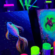 Atelier de Peinture Fluorescente dans le Noir (Paris, Île-de-France- 75)