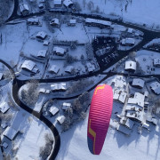 Vol Hiver en Parapente au-dessus des Massifs Enneigés (Samoëns, Haute-Savoie - 74)