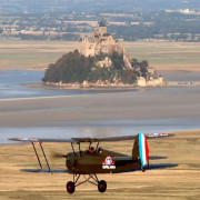 Vol en Biplan Stampe (Saint-Malo/Dinard, Côte d'Emeraude et Baie du Mont Saint Michel, Ille-et-Vilaine - 35)